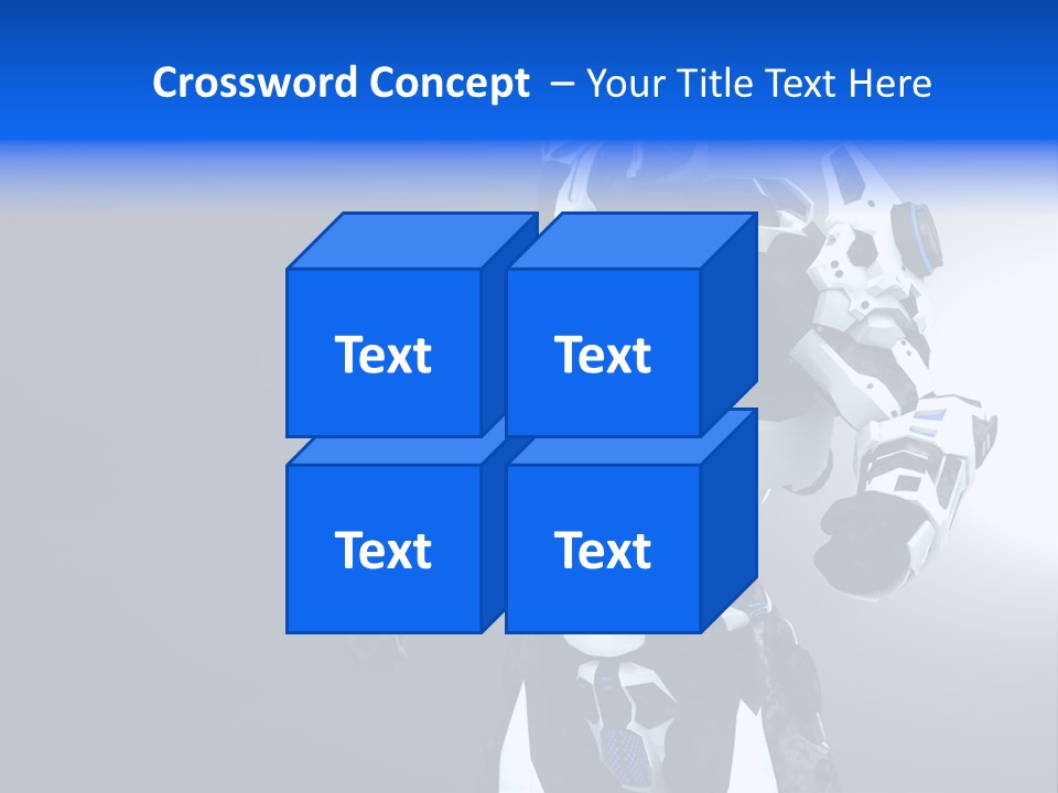 Cyborg Sci Fi Robot PowerPoint Template
