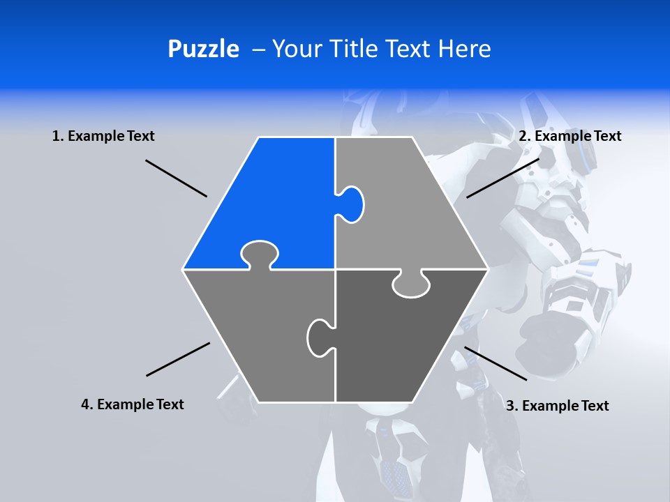 Cyborg Sci Fi Robot PowerPoint Template