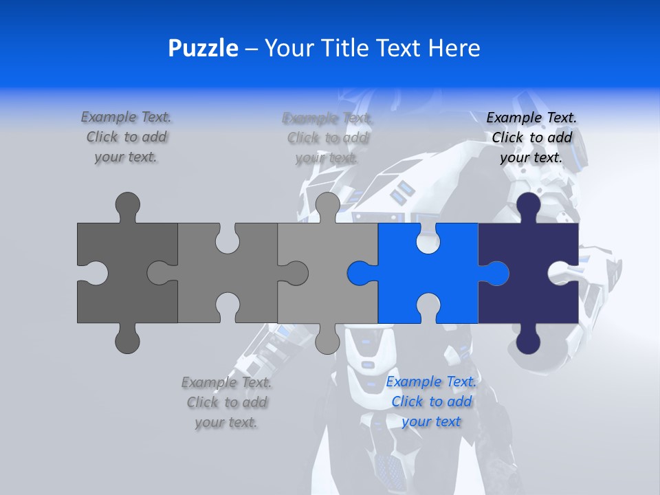 Cyborg Sci Fi Robot PowerPoint Template