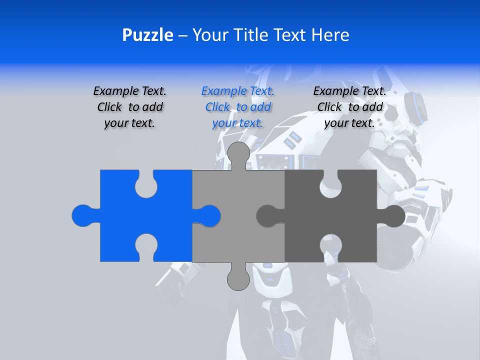 Cyborg Sci Fi Robot PowerPoint Template