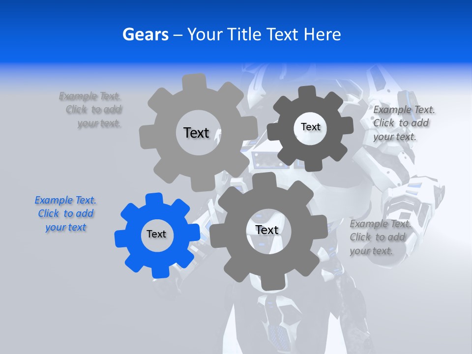 Cyborg Sci Fi Robot PowerPoint Template