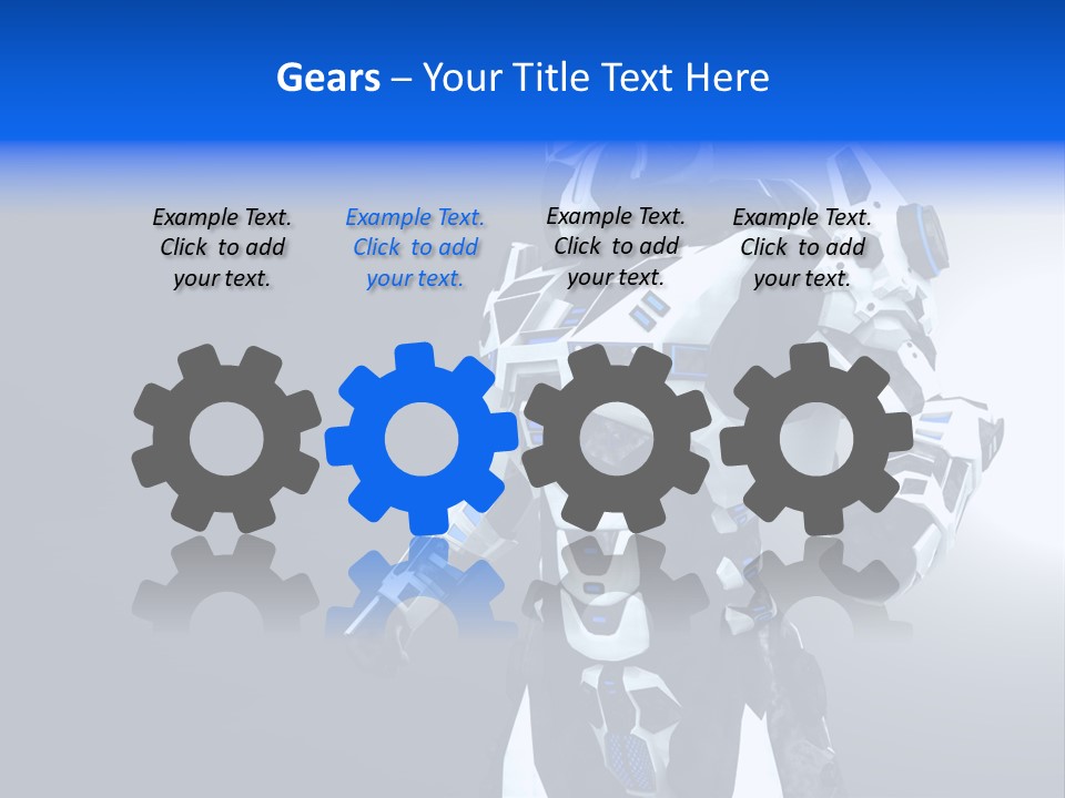 Cyborg Sci Fi Robot PowerPoint Template