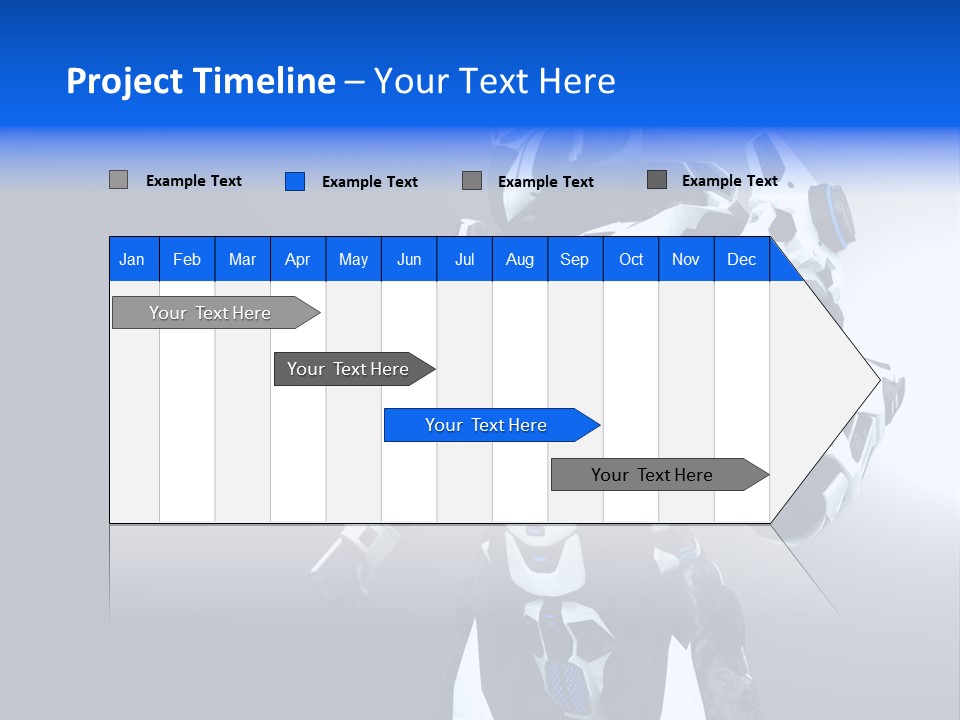 Cyborg Sci Fi Robot PowerPoint Template