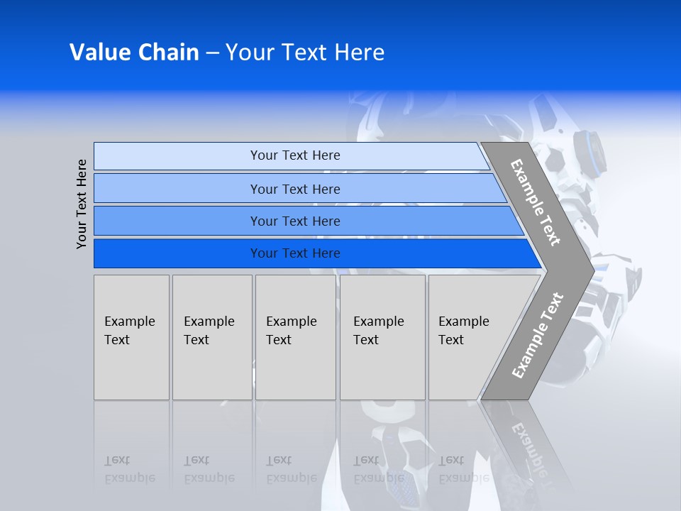 Cyborg Sci Fi Robot PowerPoint Template