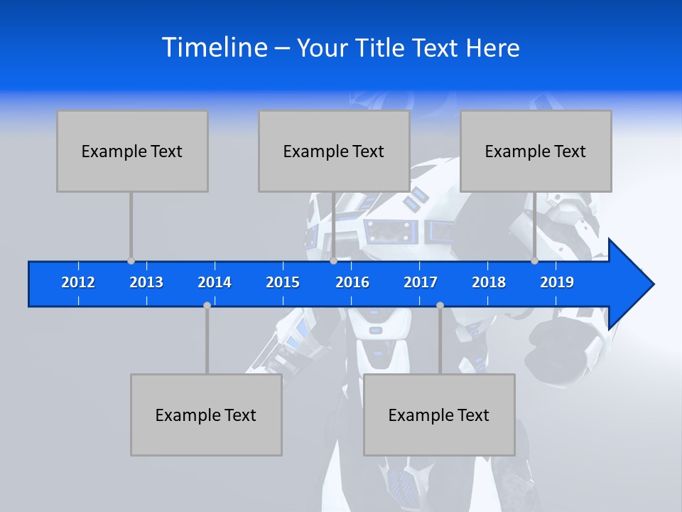Cyborg Sci Fi Robot PowerPoint Template