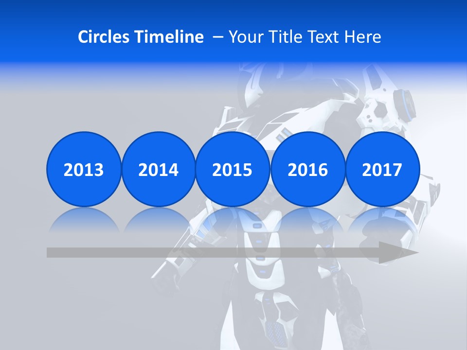 Cyborg Sci Fi Robot PowerPoint Template