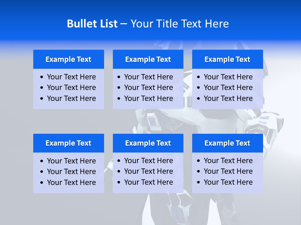 Cyborg Sci Fi Robot PowerPoint Template