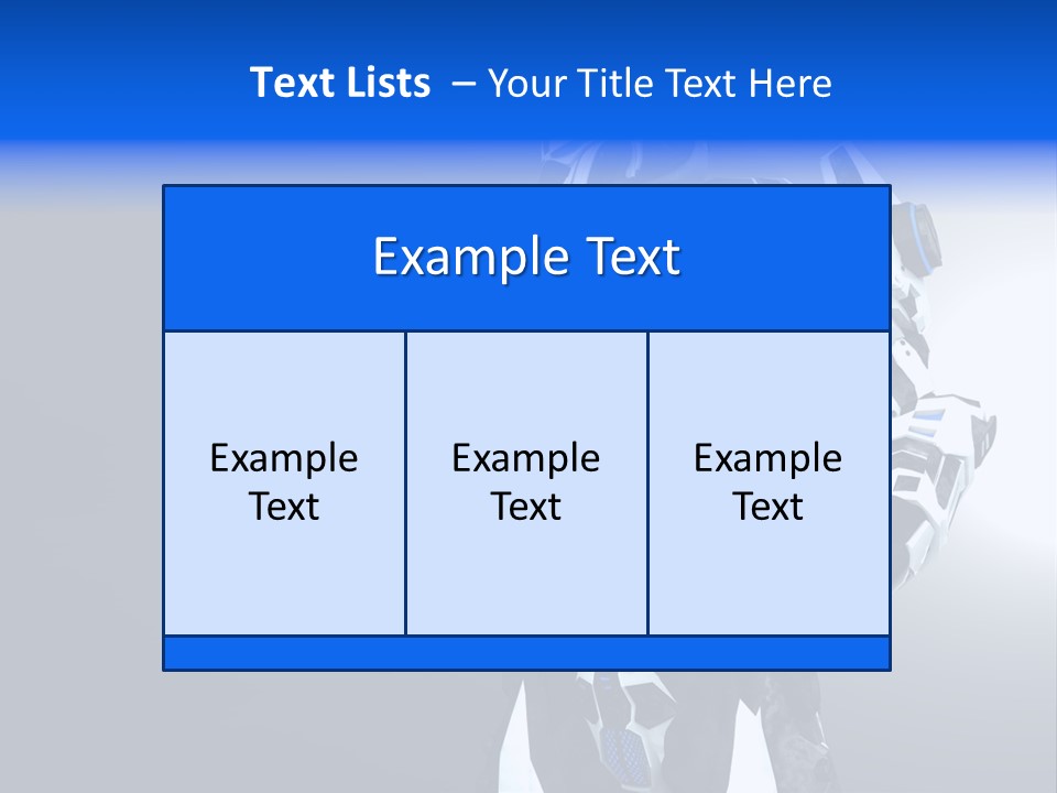 Cyborg Sci Fi Robot PowerPoint Template