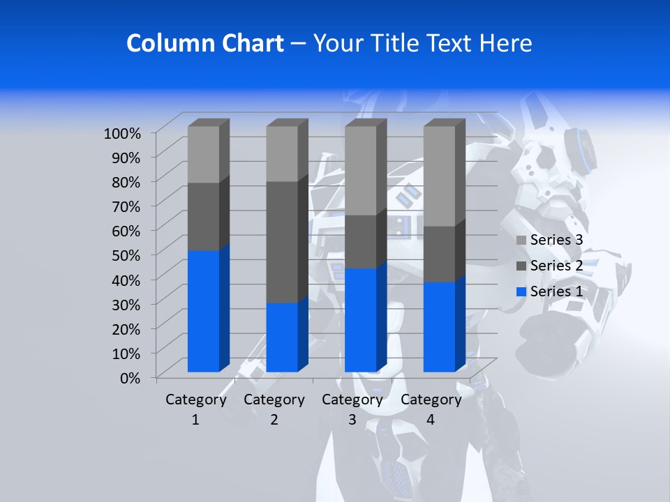 Cyborg Sci Fi Robot PowerPoint Template