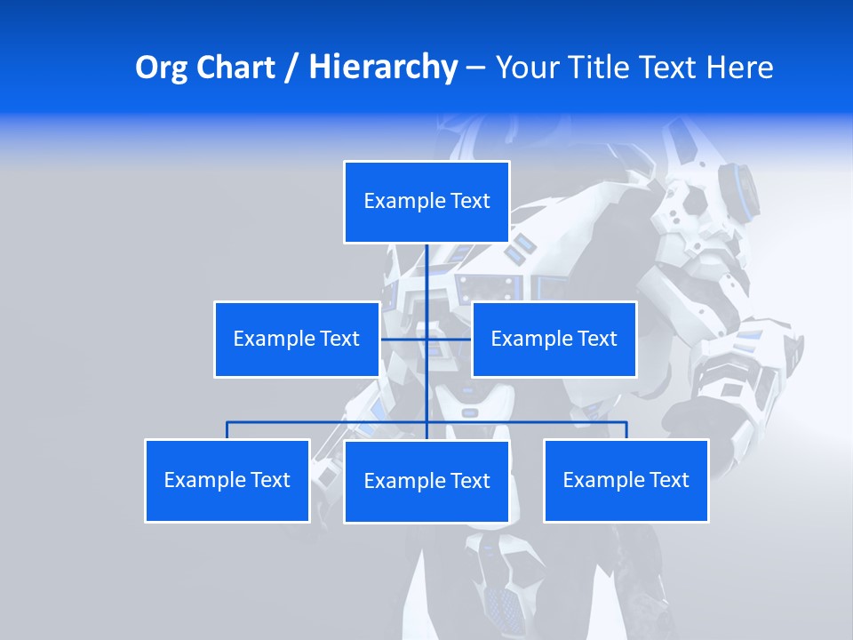 Cyborg Sci Fi Robot PowerPoint Template