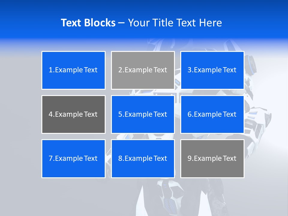 Cyborg Sci Fi Robot PowerPoint Template