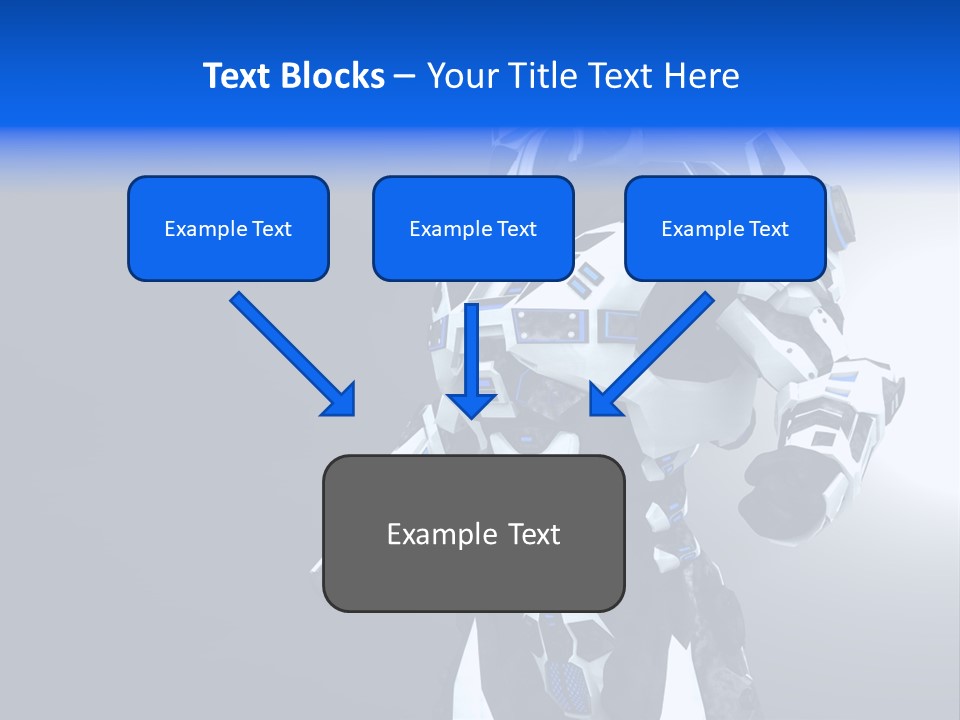 Cyborg Sci Fi Robot PowerPoint Template