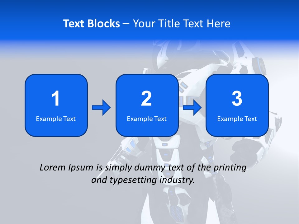 Cyborg Sci Fi Robot PowerPoint Template