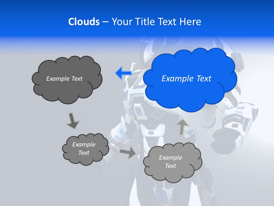 Cyborg Sci Fi Robot PowerPoint Template