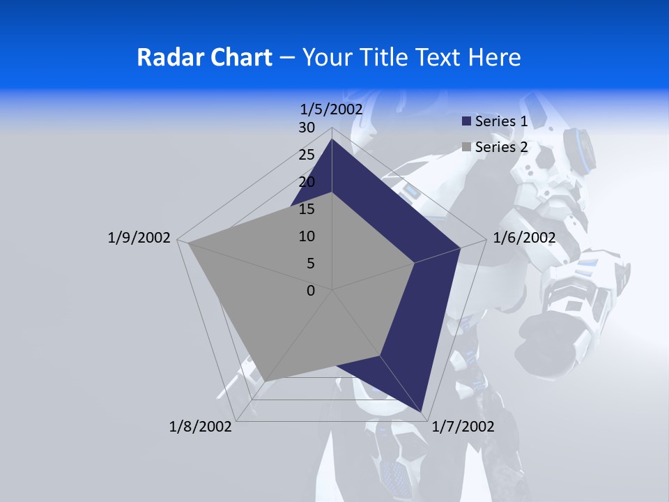 Cyborg Sci Fi Robot PowerPoint Template