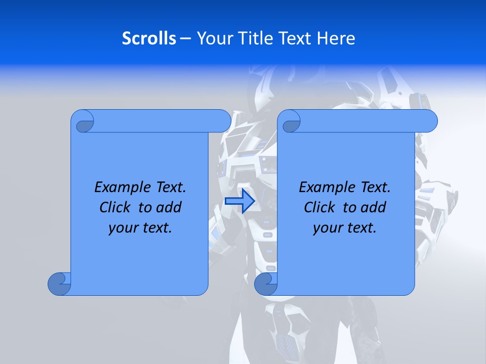 Cyborg Sci Fi Robot PowerPoint Template