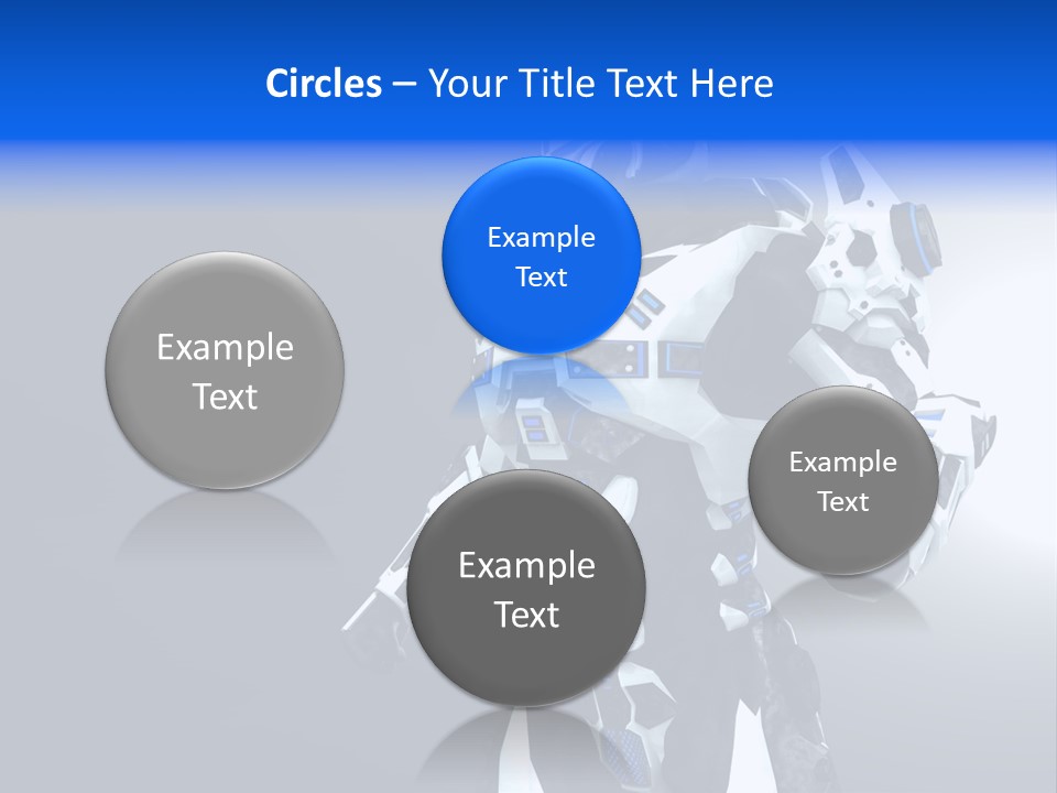 Cyborg Sci Fi Robot PowerPoint Template
