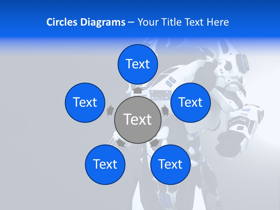Cyborg Sci Fi Robot PowerPoint Template