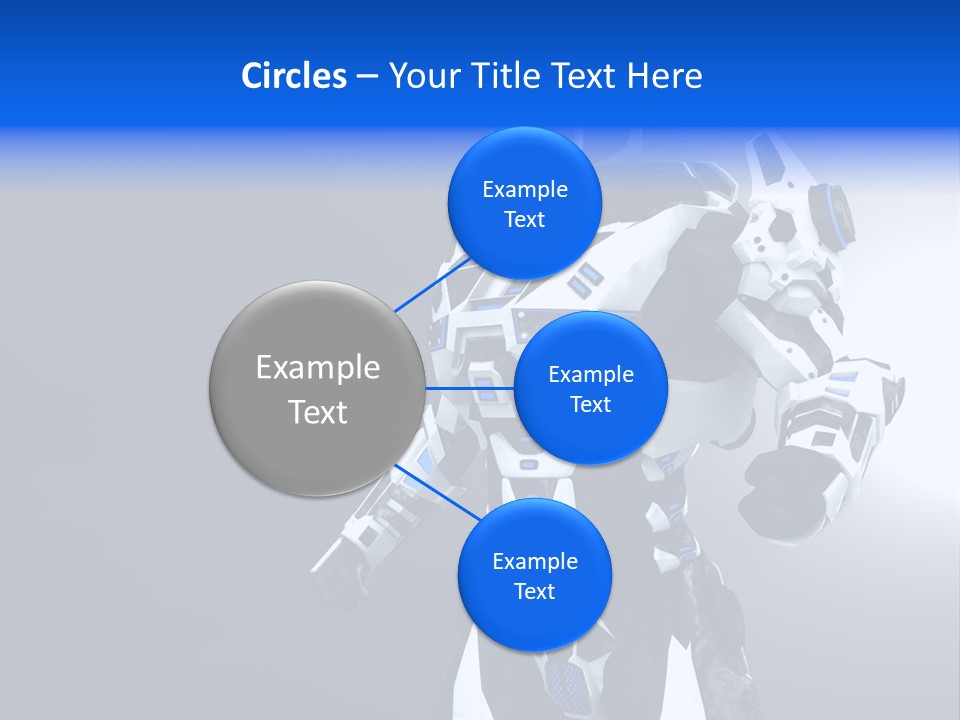 Cyborg Sci Fi Robot PowerPoint Template