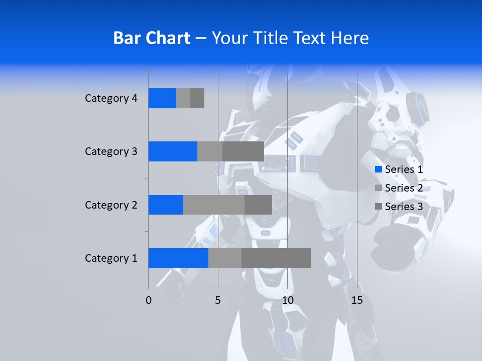 Cyborg Sci Fi Robot PowerPoint Template