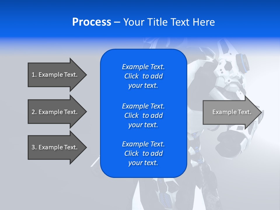 Cyborg Sci Fi Robot PowerPoint Template