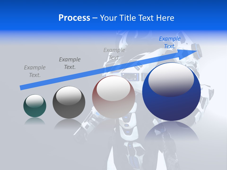 Cyborg Sci Fi Robot PowerPoint Template