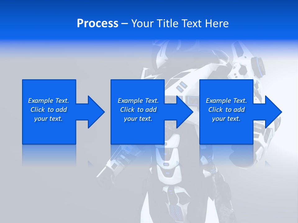 Cyborg Sci Fi Robot PowerPoint Template