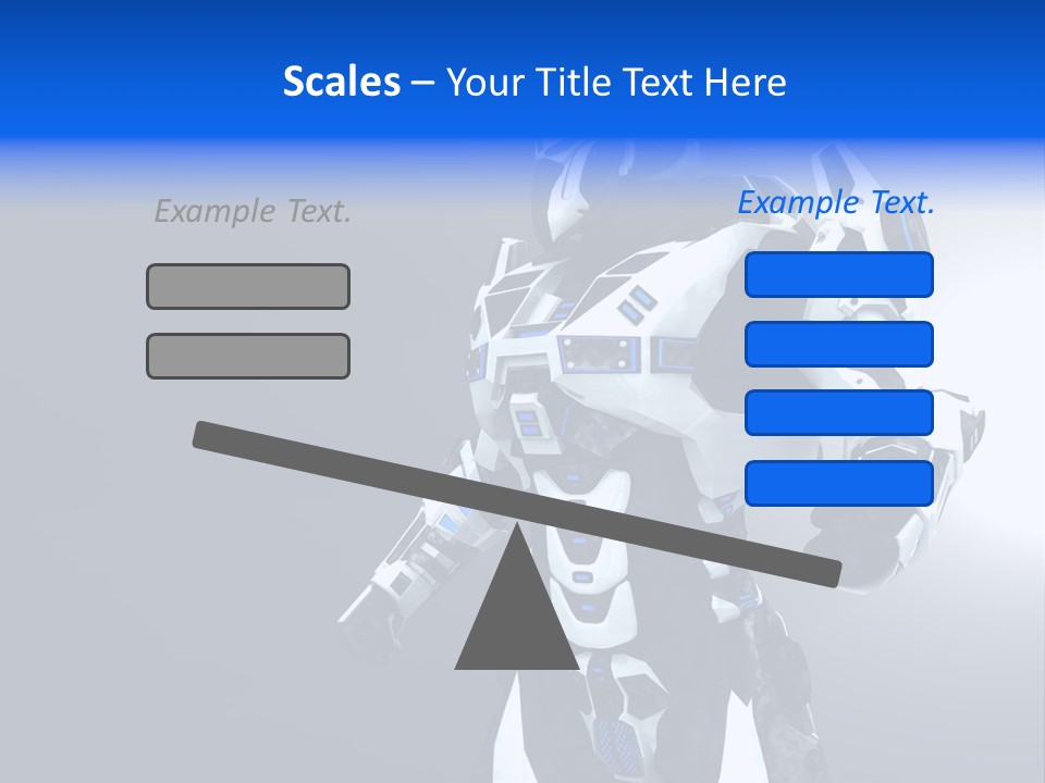 Cyborg Sci Fi Robot PowerPoint Template