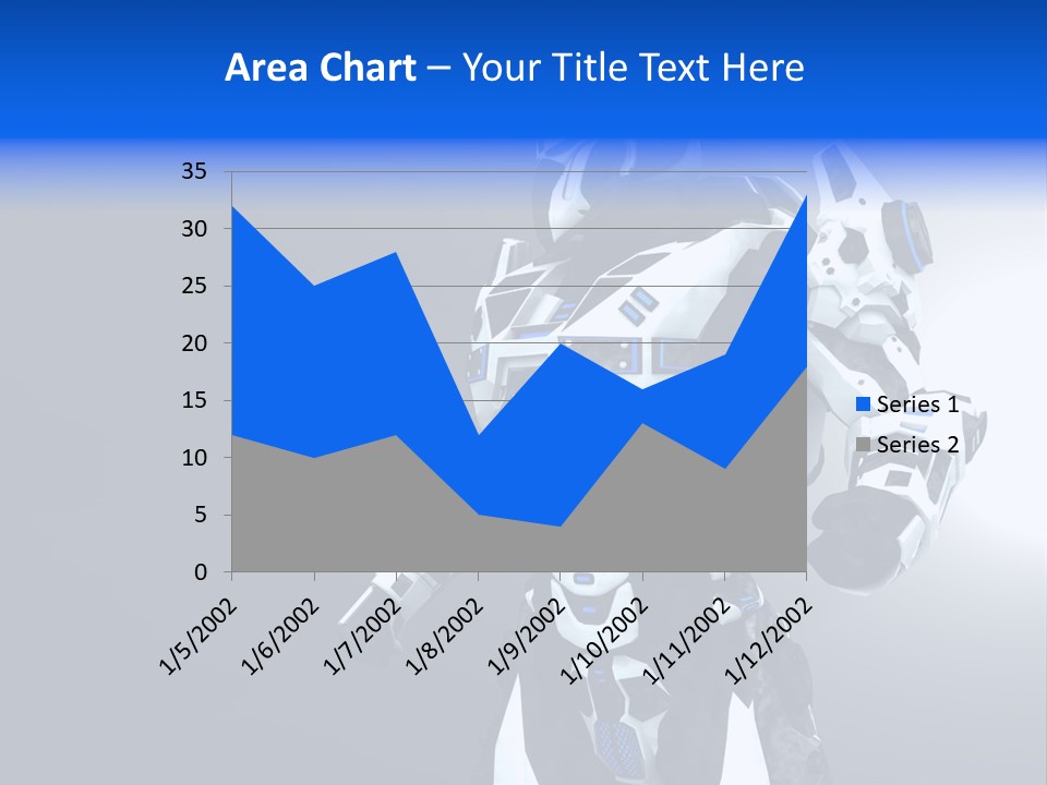 Cyborg Sci Fi Robot PowerPoint Template