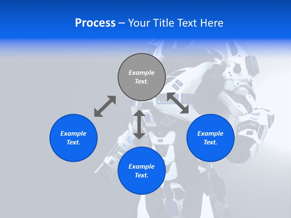 Cyborg Sci Fi Robot PowerPoint Template