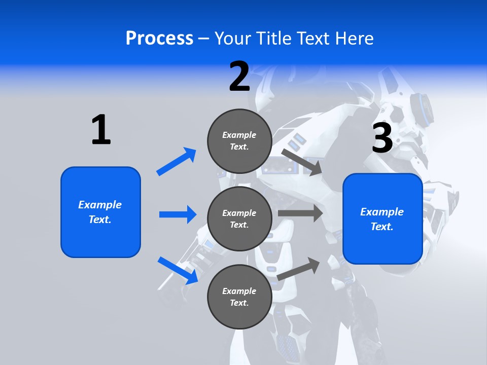 Cyborg Sci Fi Robot PowerPoint Template