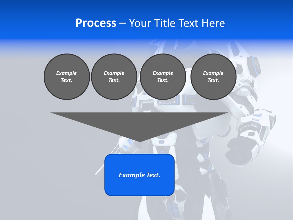 Cyborg Sci Fi Robot PowerPoint Template