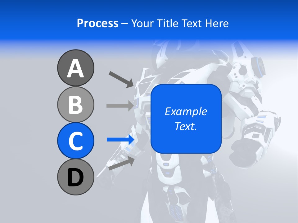 Cyborg Sci Fi Robot PowerPoint Template