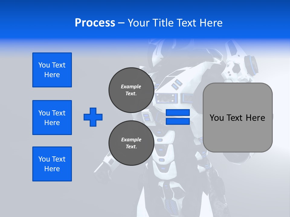 Cyborg Sci Fi Robot PowerPoint Template