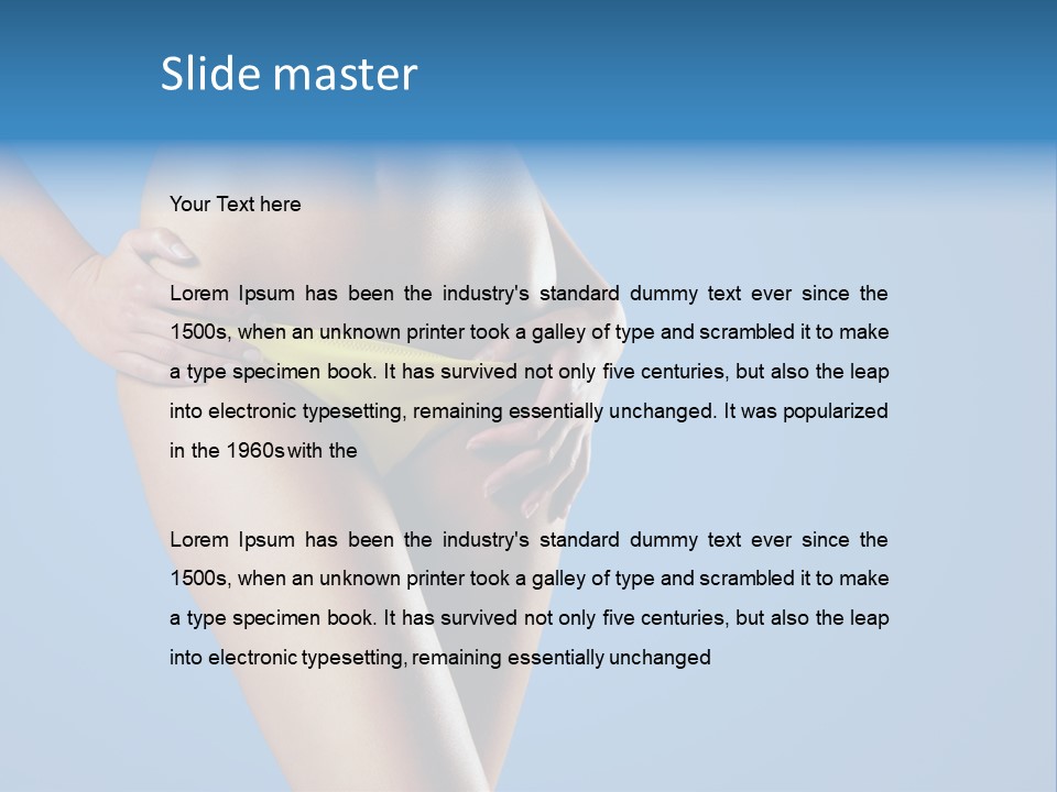 Wellbeing Abdomen Beautiful PowerPoint Template