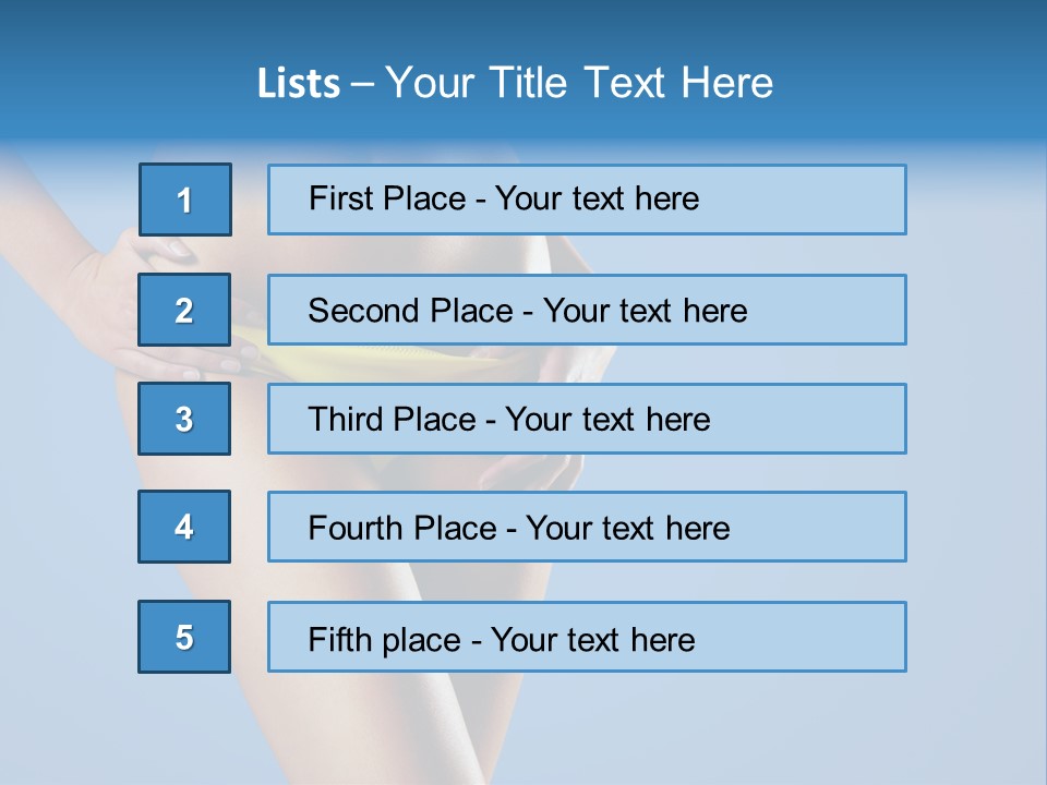 Wellbeing Abdomen Beautiful PowerPoint Template