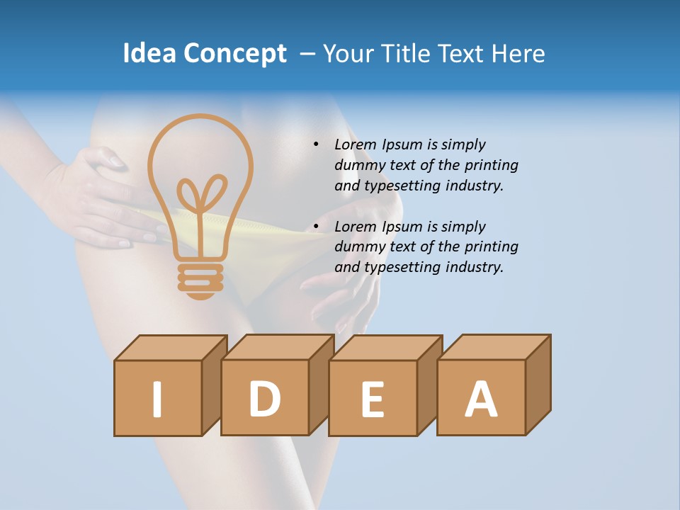 Wellbeing Abdomen Beautiful PowerPoint Template