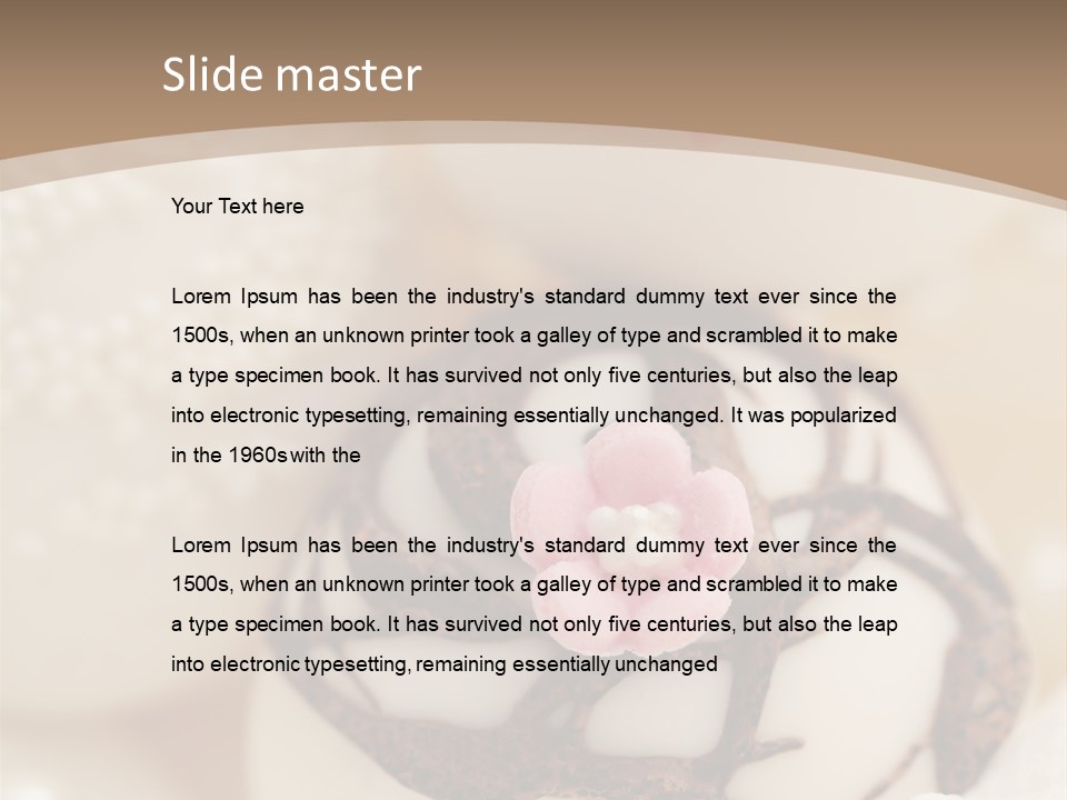 Pralines Royal Icing Various PowerPoint Template