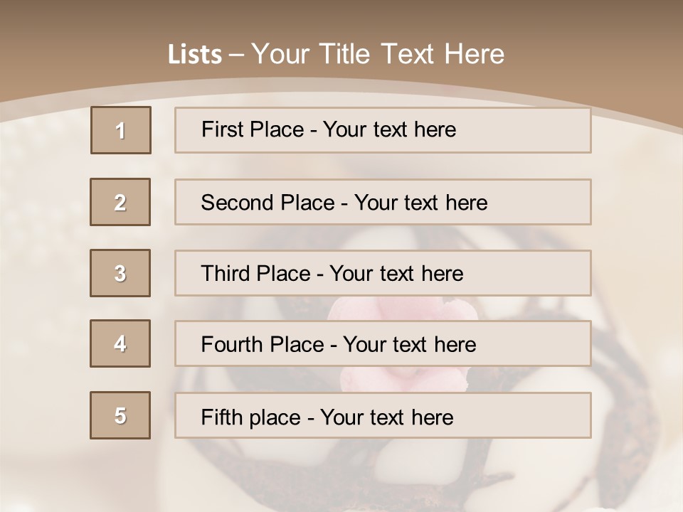 Pralines Royal Icing Various PowerPoint Template