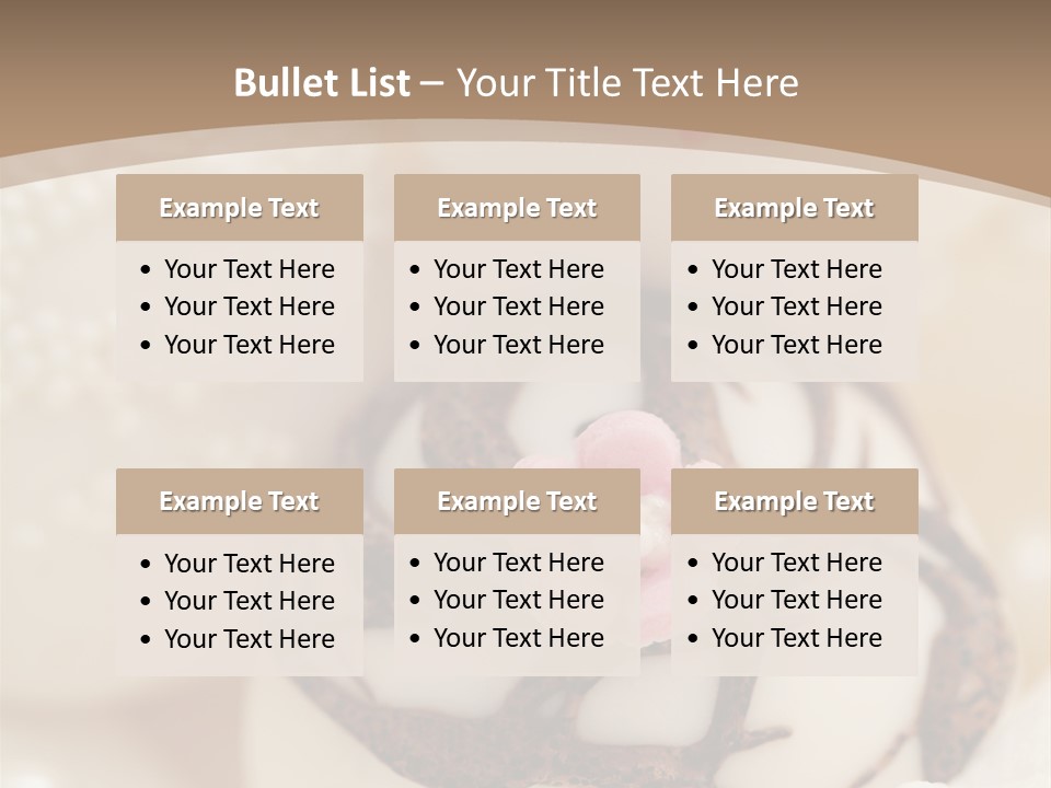 Pralines Royal Icing Various PowerPoint Template