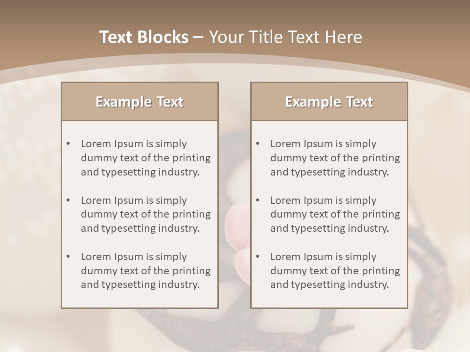 Pralines Royal Icing Various PowerPoint Template