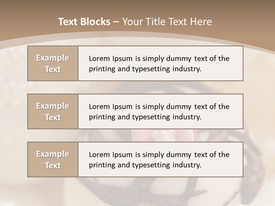 Pralines Royal Icing Various PowerPoint Template