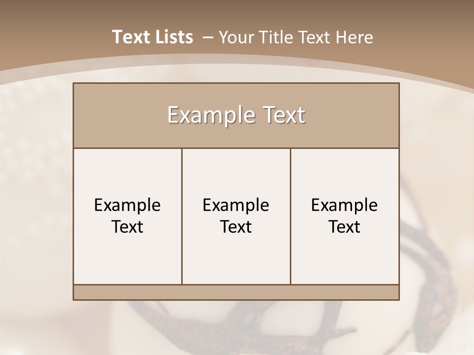 Pralines Royal Icing Various PowerPoint Template