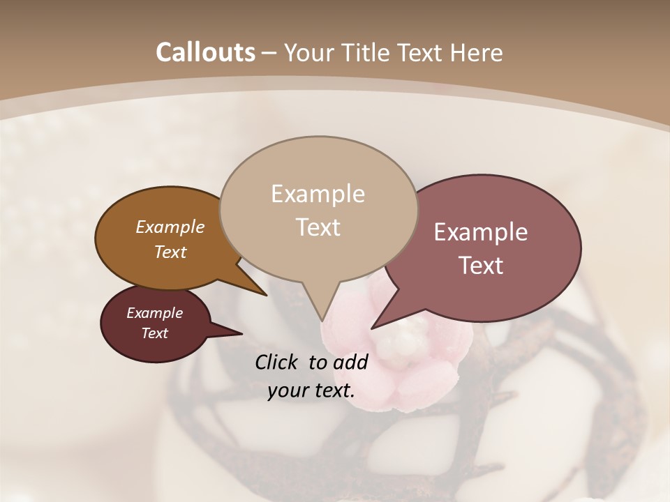 Pralines Royal Icing Various PowerPoint Template