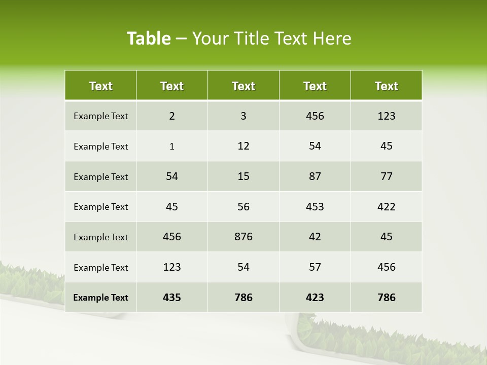 Nature Environment White PowerPoint Template
