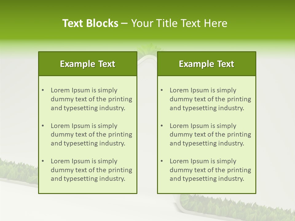 Nature Environment White PowerPoint Template