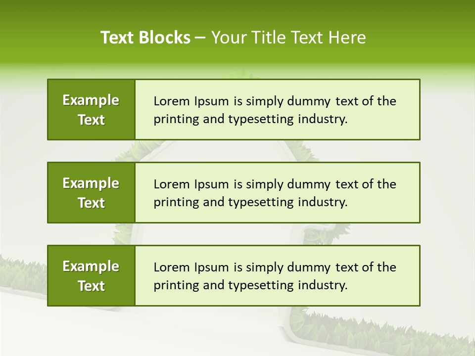 Nature Environment White PowerPoint Template