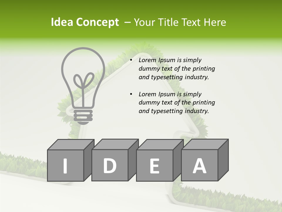 Nature Environment White PowerPoint Template