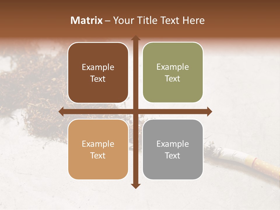 Tobacco Gold Burnt PowerPoint Template