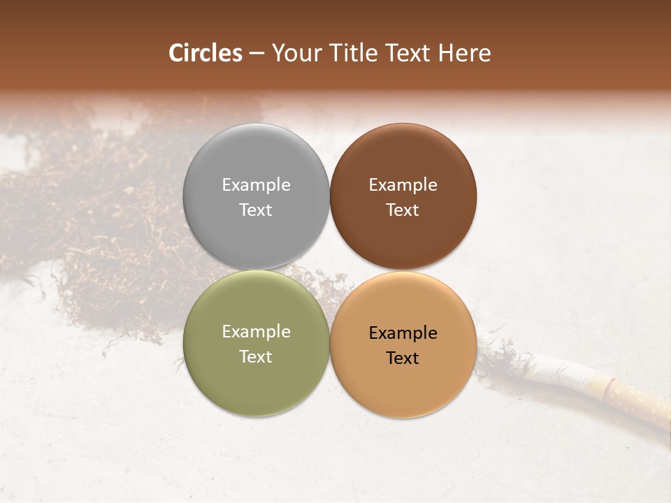 Tobacco Gold Burnt PowerPoint Template